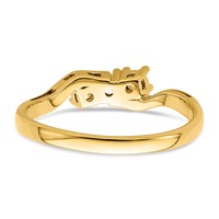 14K Yellow Gold Synthetic Family Jewelry Ring view 5