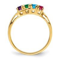 14K Genuine 4 Stone Mother's Ring view 3