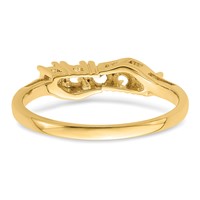 14K Yellow Gold Genuine 5 Stone Mother's Ring view 5