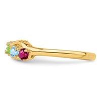 14K Genuine 6 Stone Mother's Ring view 4