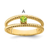 14K Yellow Gold Family Jewelry Ring view 2