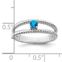 Sterling Silver Rhodium-plated Family Jewelry Ring view 4
