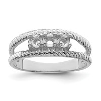 14K White Gold Family Jewelry Ring view 5