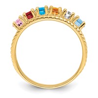 14K Yellow Gold Family Jewelry Ring view 3