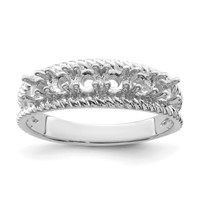 14K White Gold Family Jewelry Ring view 5