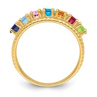 14K Yellow Gold Family Jewelry Ring view 3