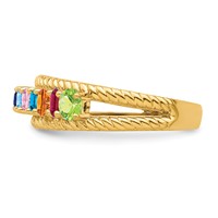 14K Yellow Gold Family Jewelry Ring view 4