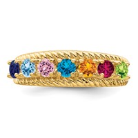 14K Yellow Gold Family Jewelry Ring view 5