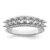 14K White Gold Family Jewelry Ring view 5