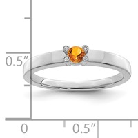 14K White Gold Family Jewelry Diamond Semi-Set Ring view 4