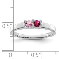 14K White Gold Family Jewelry Diamond Semi-Set Ring view 4
