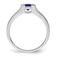 14K White Gold Family Jewelry Diamond Semi-Set Ring view 3