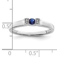 14K White Gold Family Jewelry Diamond Semi-Set Ring view 4