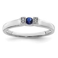 14K White Gold Family Jewelry Diamond Semi-Set Ring view 2