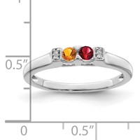 14K White Gold Family Jewelry Diamond Semi-Set Ring view 4