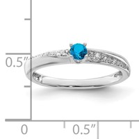 14K White Gold Family Jewelry Diamond Semi-Set Ring view 4