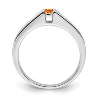 14K White Gold Family Jewelry Diamond Semi-Set Ring view 3