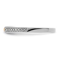 14K White Gold Family Jewelry Diamond Semi-Set Ring view 4