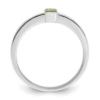 14K White Gold Family Jewelry Diamond Semi-Set Ring view 3