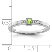 14K White Gold Family Jewelry Diamond Semi-Set Ring view 4