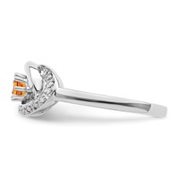 14K White Gold Family Jewelry Diamond Semi-Set Ring view 4