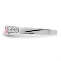14K White Gold Family Jewelry Diamond Semi-Set Ring view 4