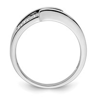 14K White Gold Family Jewelry Diamond Semi-Set Ring view 3