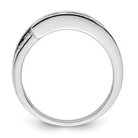 14K White Gold Family Jewelry Diamond Semi-Set Ring view 3