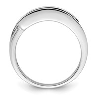 14K White Gold Family Jewelry Diamond Semi-Set Ring view 3