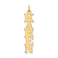 14K Yellow Gold Name Plate Charm view 1