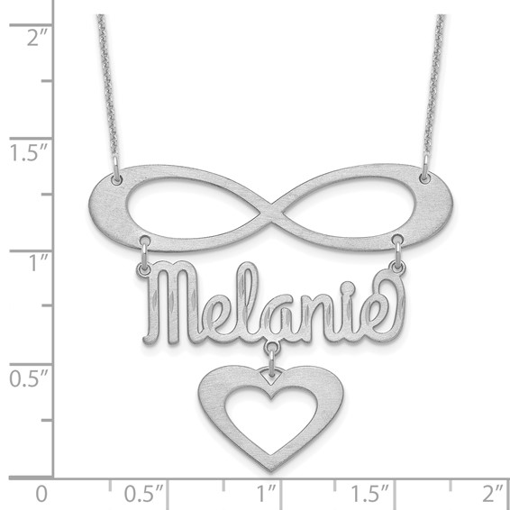 Infinity Heart and Name Necklace