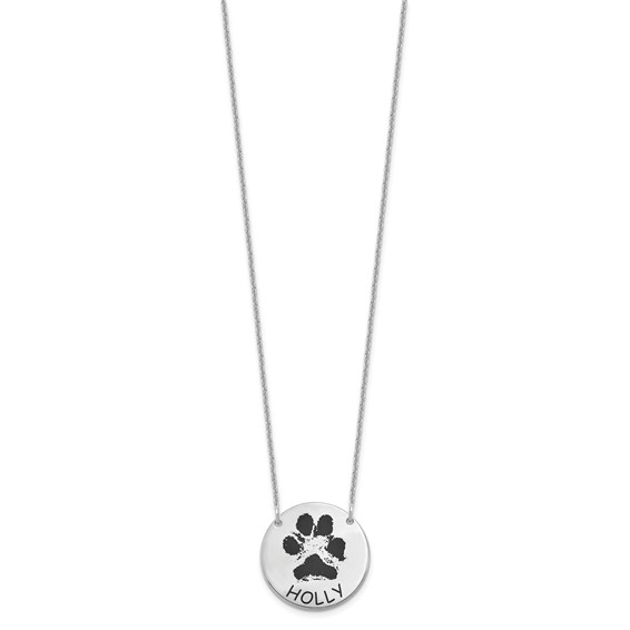 Personalized Pet Paw Necklace