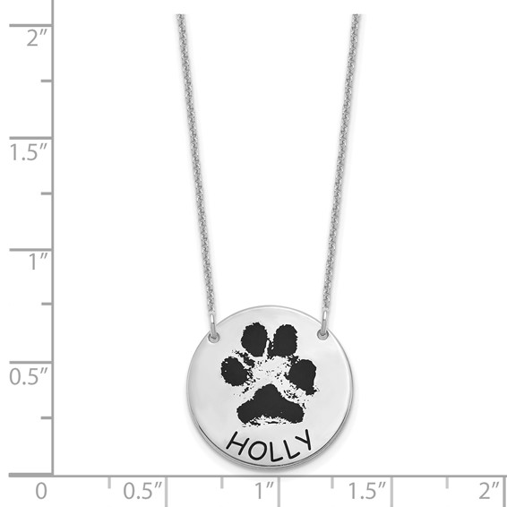 Personalized Pet Paw Necklace