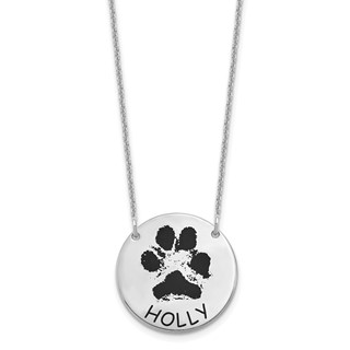 Personalized Pet Paw Necklace