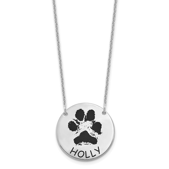 Personalized Pet Paw Necklace