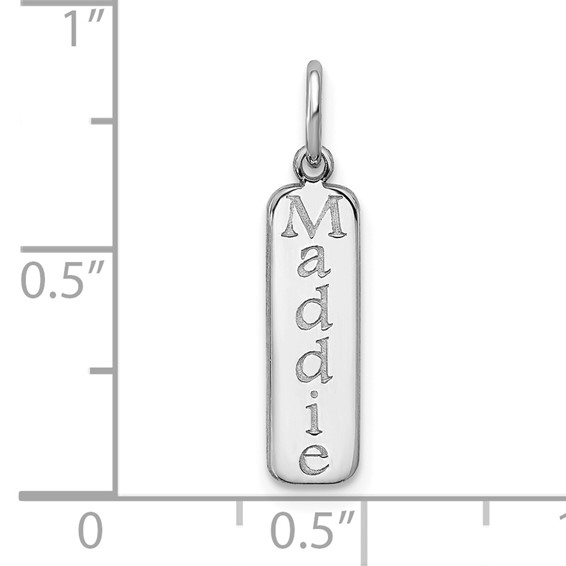 Vertical Bar Name Pendants