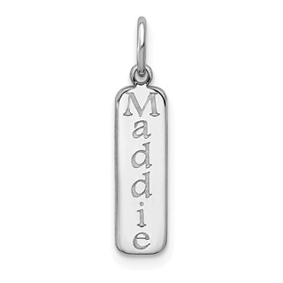 Vertical Bar Name Pendants