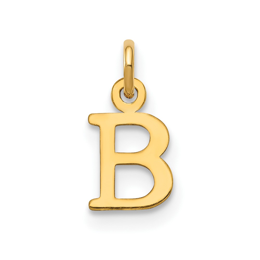 14ky Cutout Letter B Initial Pendant