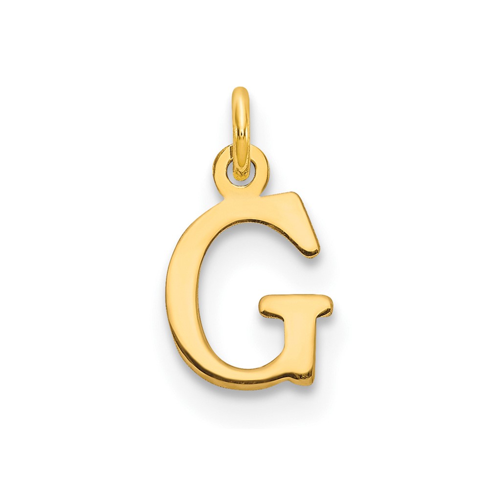 14ky Cutout Letter G Initial Pendant