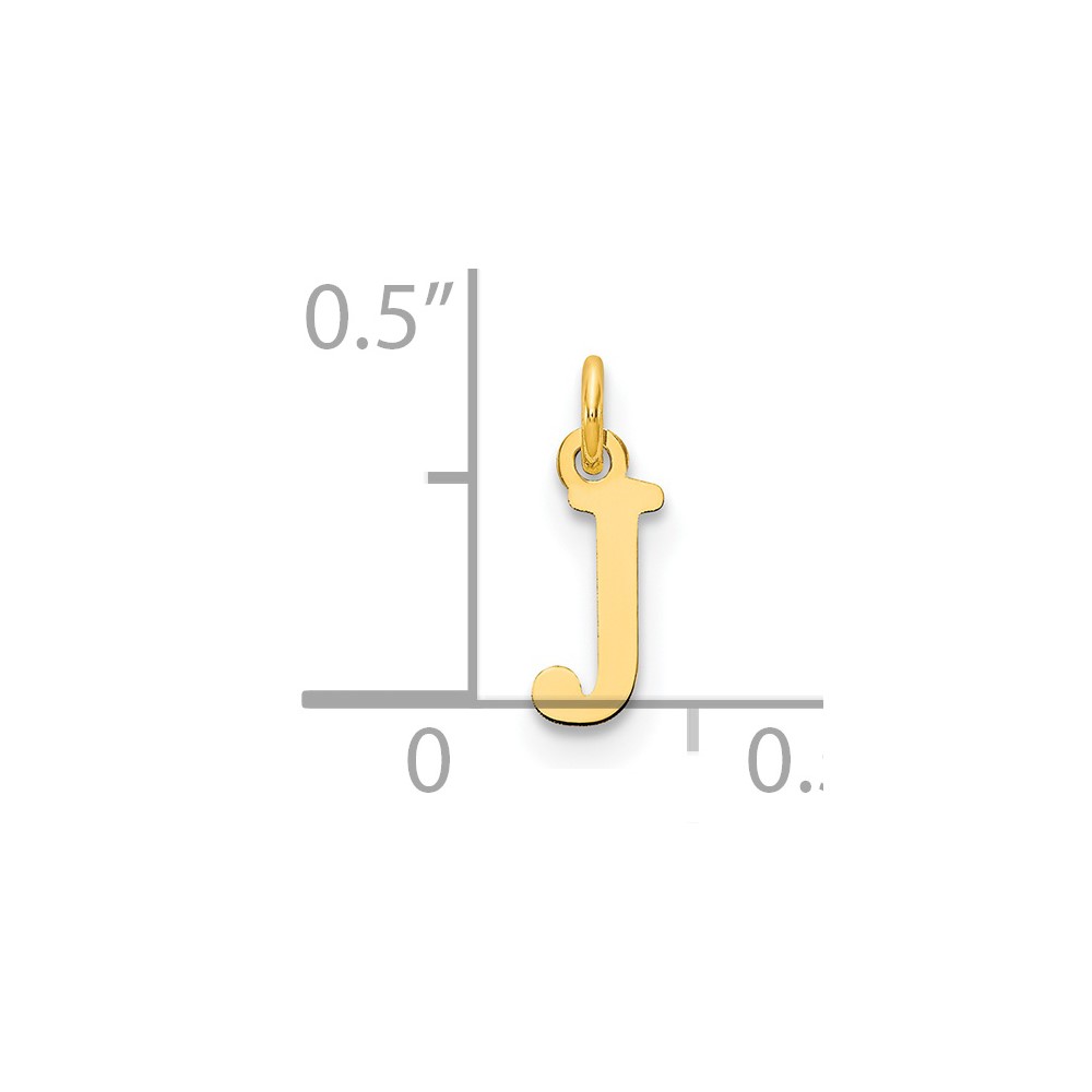 14ky Cutout Letter J Initial Pendant (XNA1160Y/J)