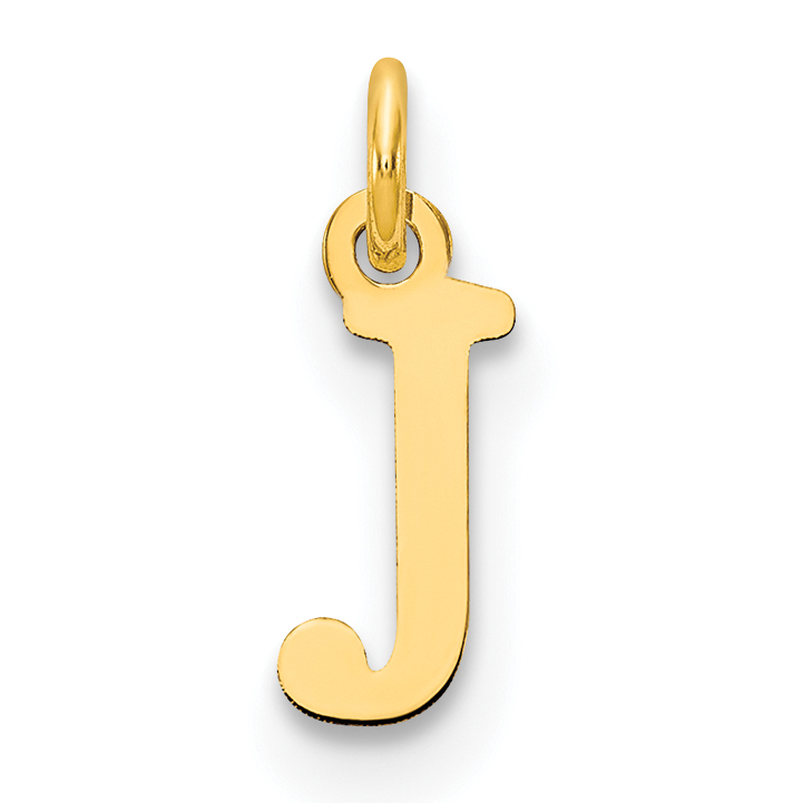 14ky Cutout Letter J Initial Pendant (XNA1160Y/J)