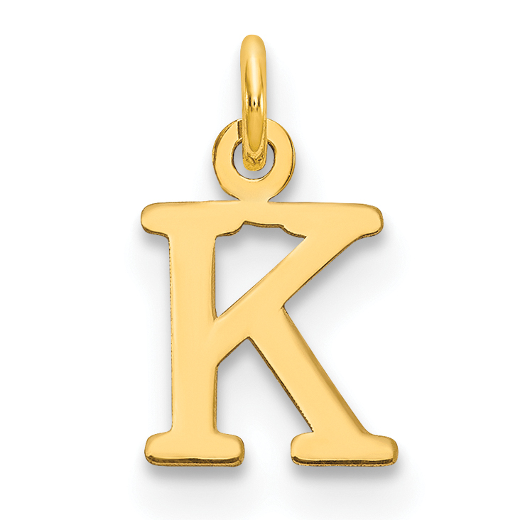 14ky Cutout Letter K Initial Pendant (XNA1160Y/K)