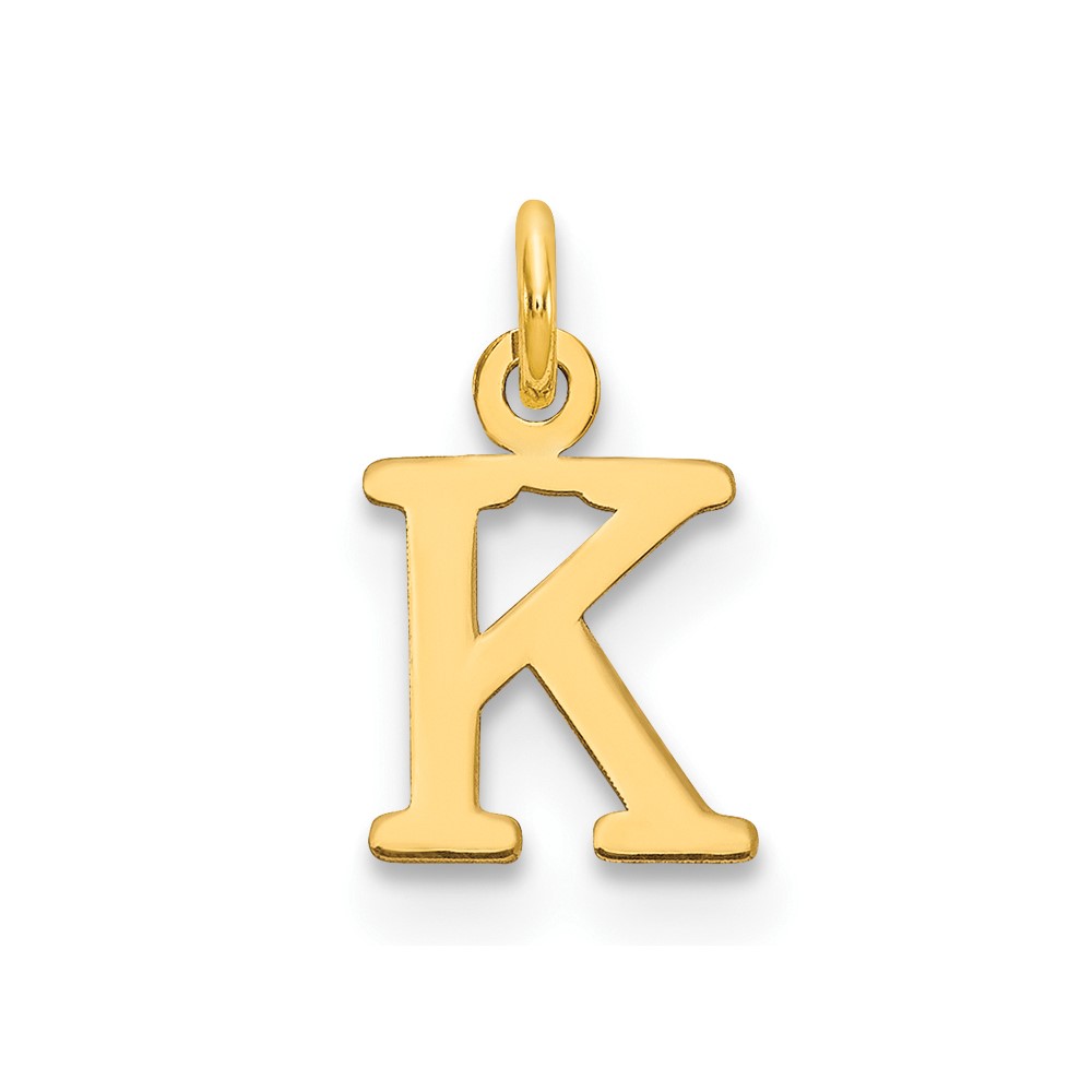 14ky Cutout Letter K Initial Pendant