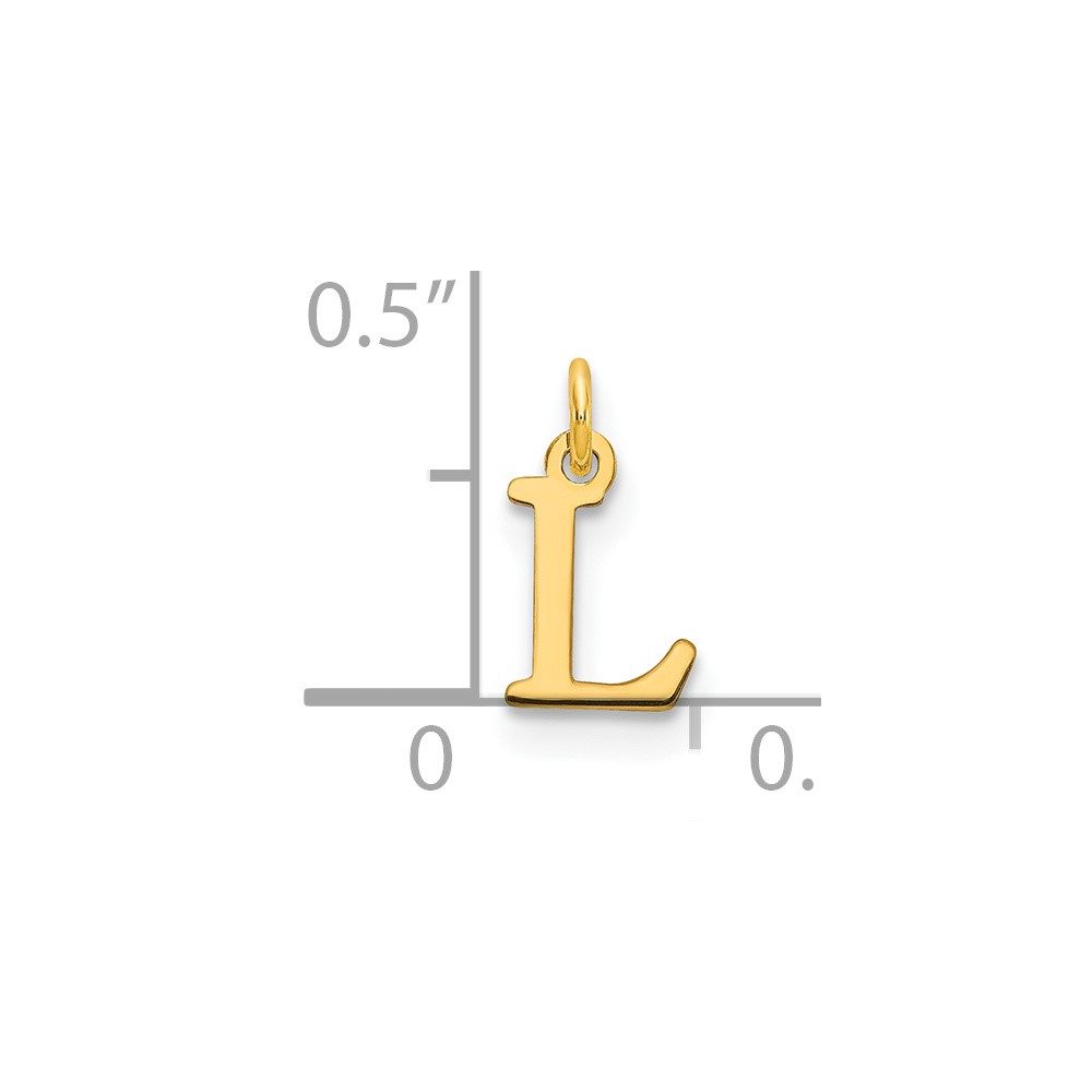 14ky Cutout Letter L Initial Pendant (XNA1160Y/L)