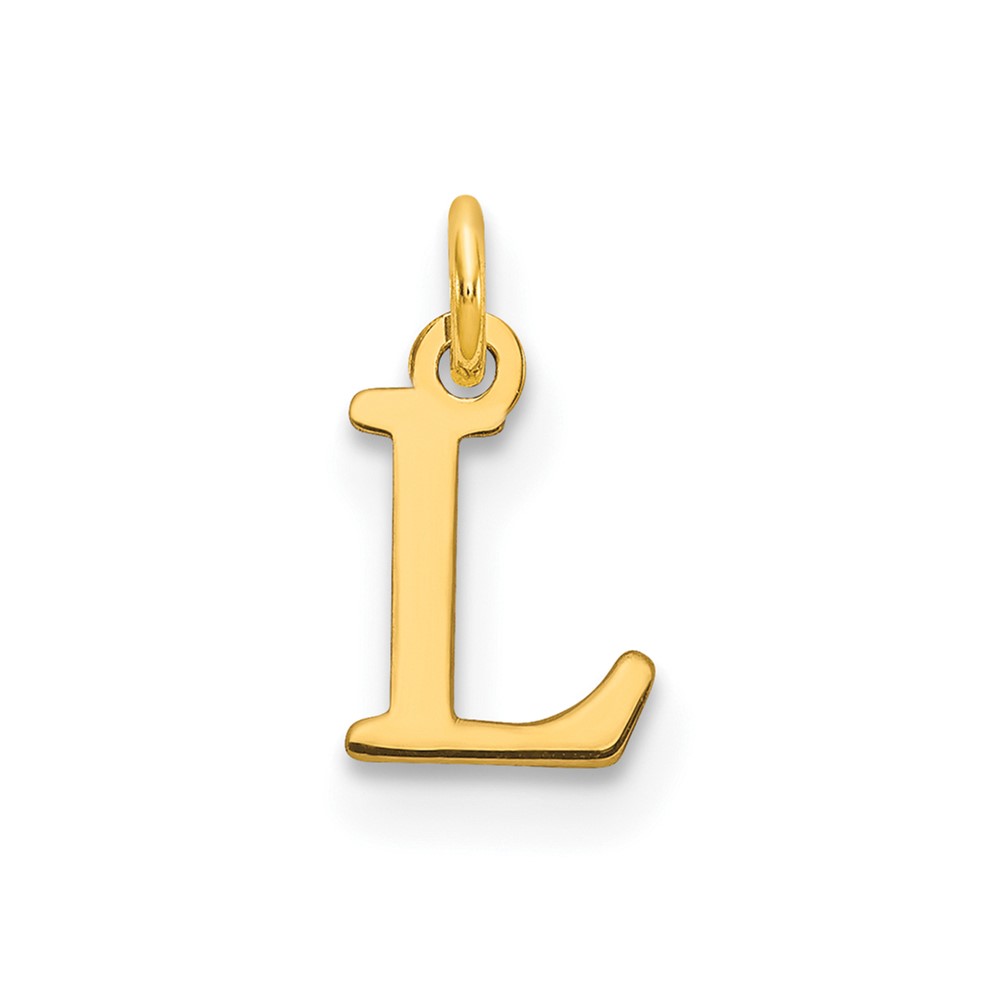 14ky Cutout Letter L Initial Pendant (XNA1160Y/L)