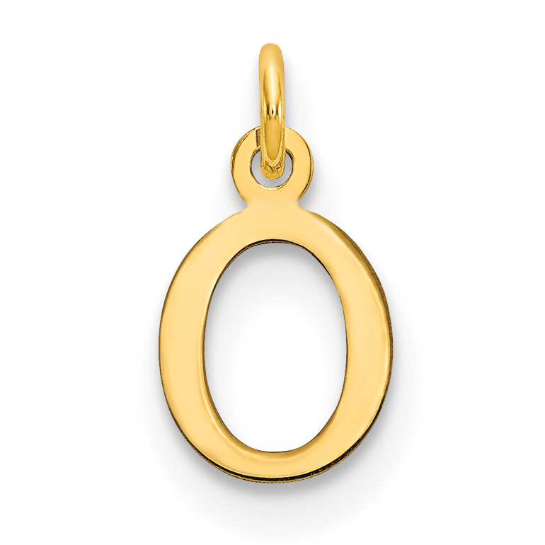 14ky Cutout Letter O Initial Pendant (XNA1160Y/O)