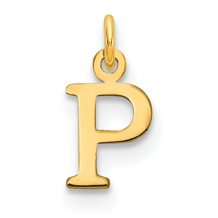 14ky Cutout Letter P Initial Pendant (XNA1160Y/P)