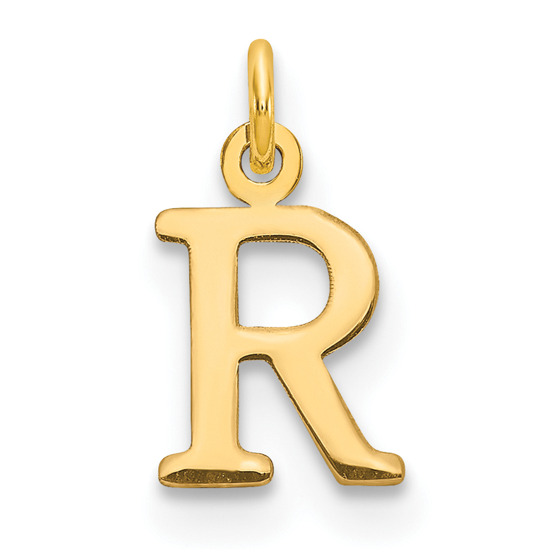 14ky Cutout Letter R Initial Pendant (XNA1160Y/R)