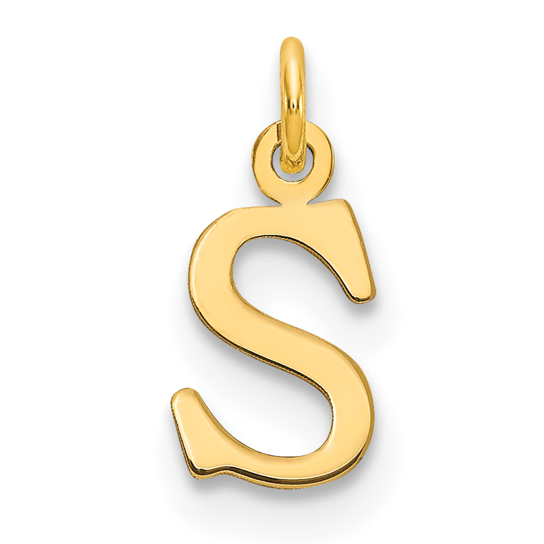 14ky Cutout Letter S Initial Pendant (XNA1160Y/S)