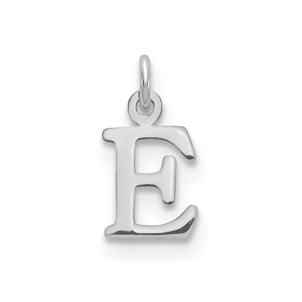 14kw Cutout Letter E Initial Pendant